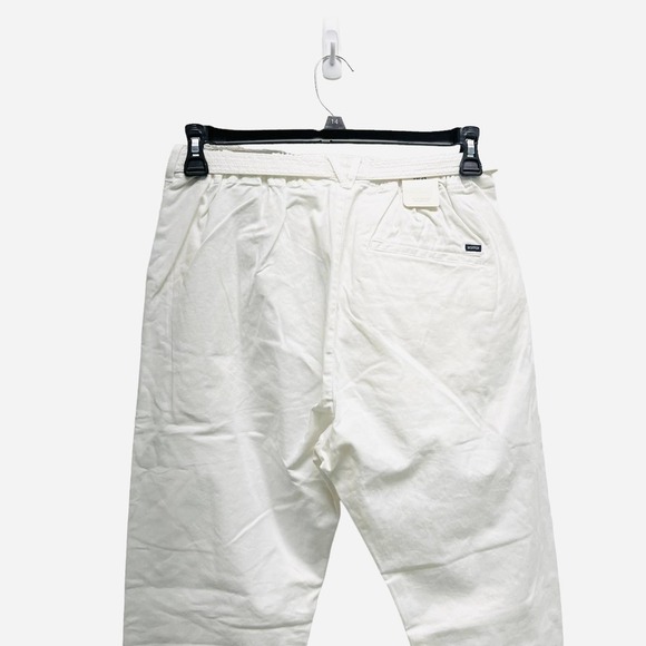 Scotch & Soda Dax Loose Fit Belted White Pants Mens NWT - Picture 4 of 9